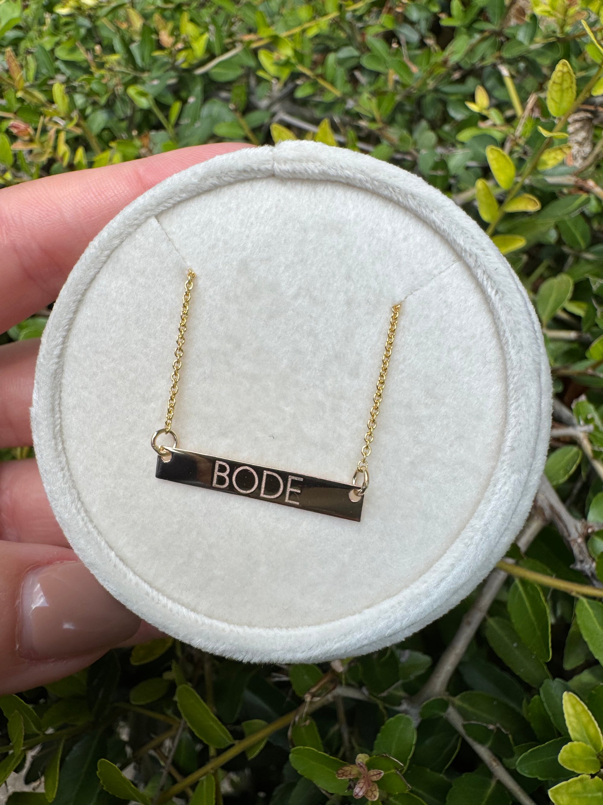 Engravable Bar Necklace