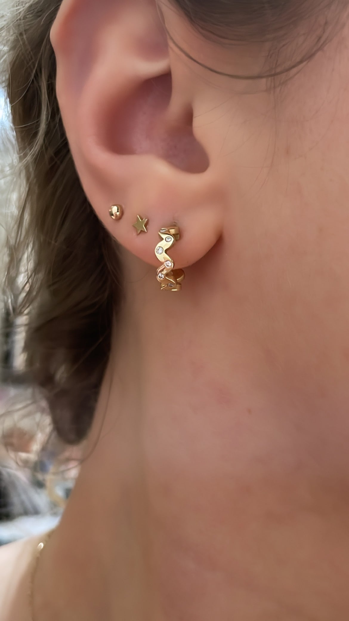 SFJ Baby Squiggle Hoops