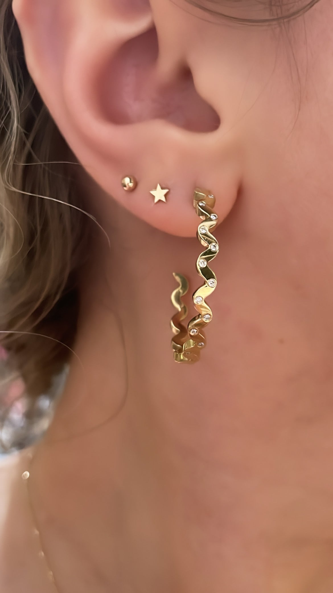 SFJ Daddy Squiggle Hoops