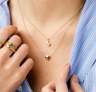 Mini Diamond Initial Necklace