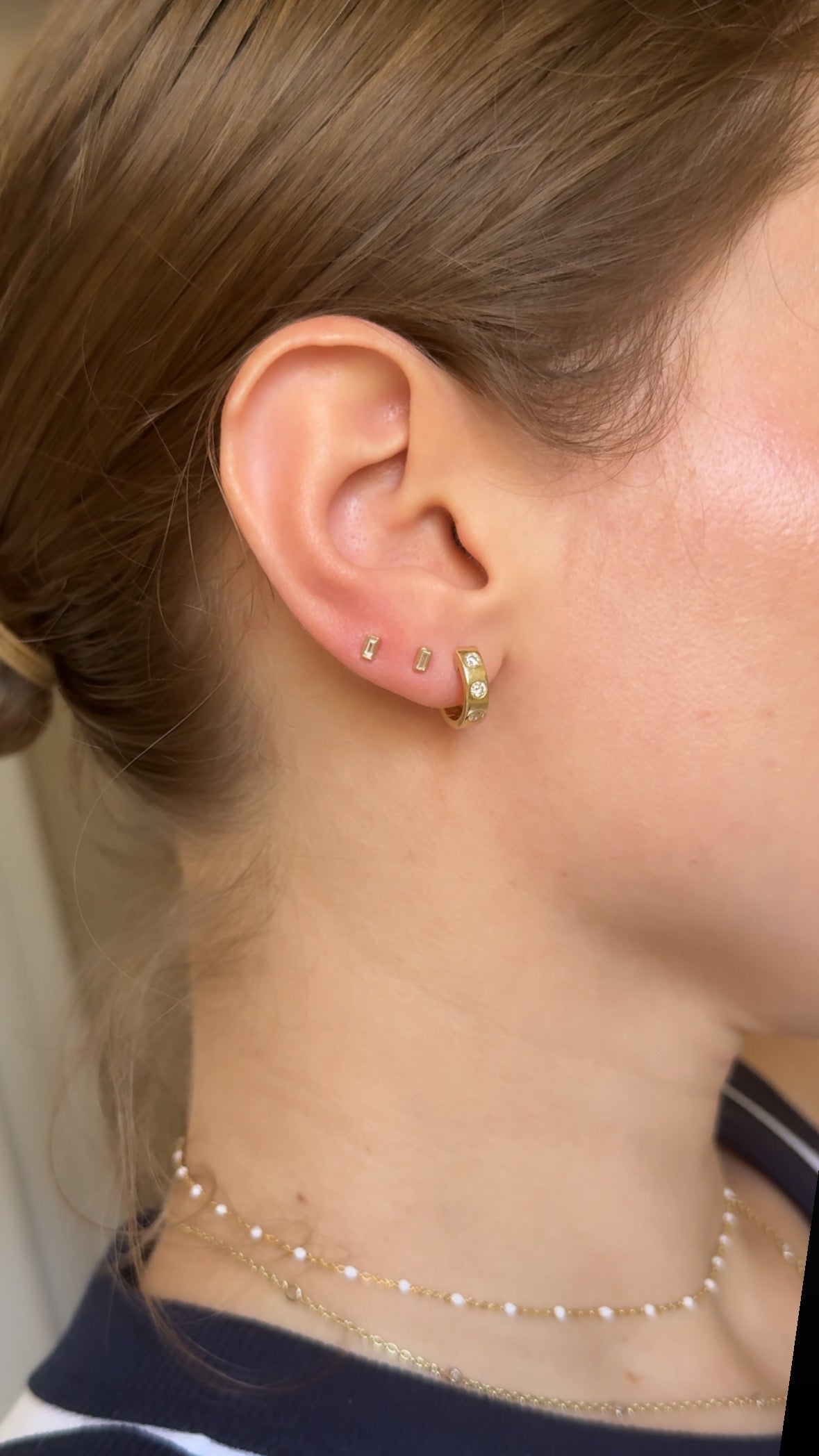 Baby Baguette Studs