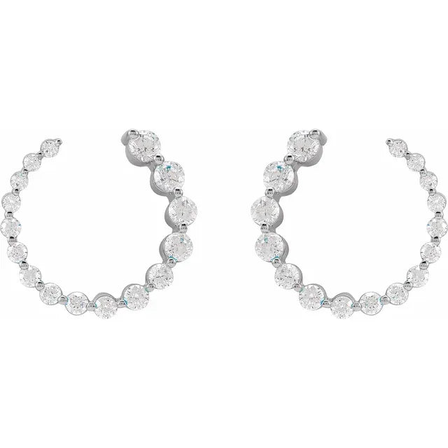 Diamond Swoop Earrings