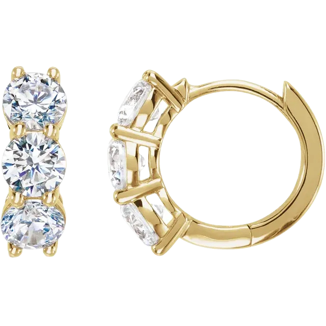 2ct Diamond Huggies (Lab Grown)