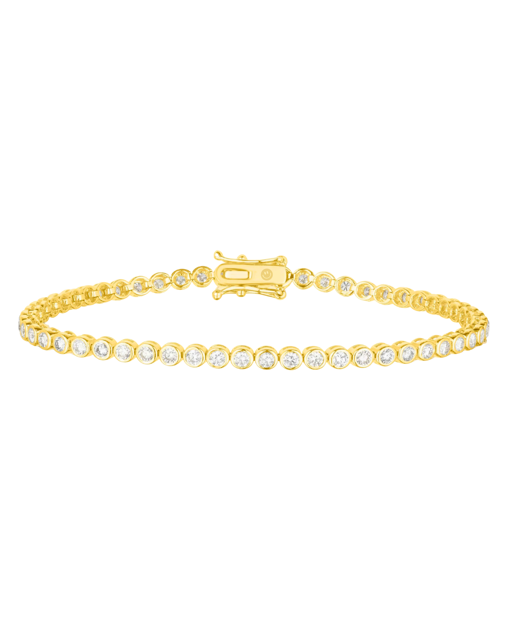 2ct Bezel Set Tennis Bracelet (Lab Grown)