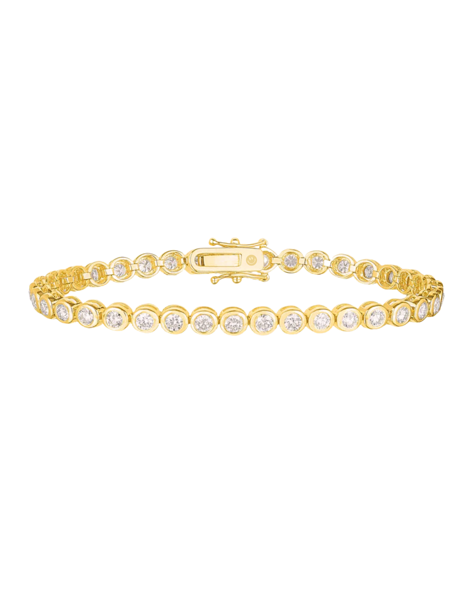 4ct Bezel Set Tennis Bracelet (Lab Grown)
