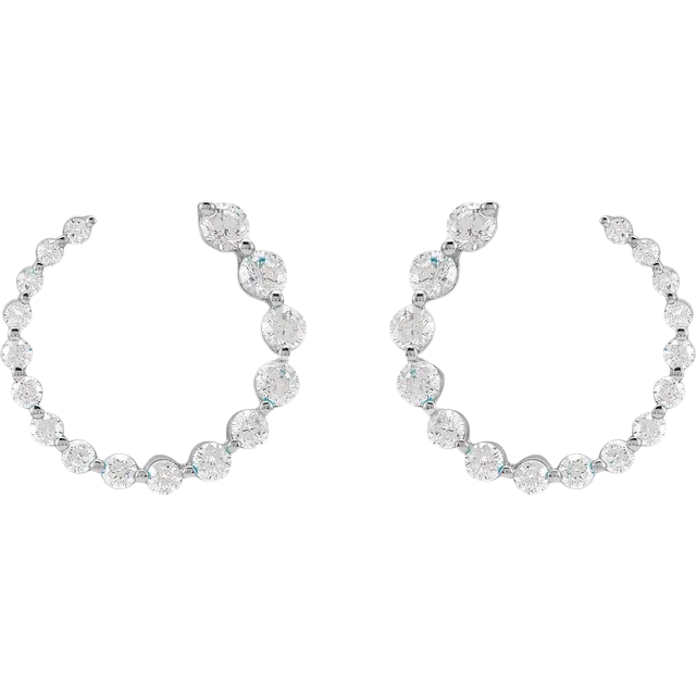 Diamond Swoop Earrings